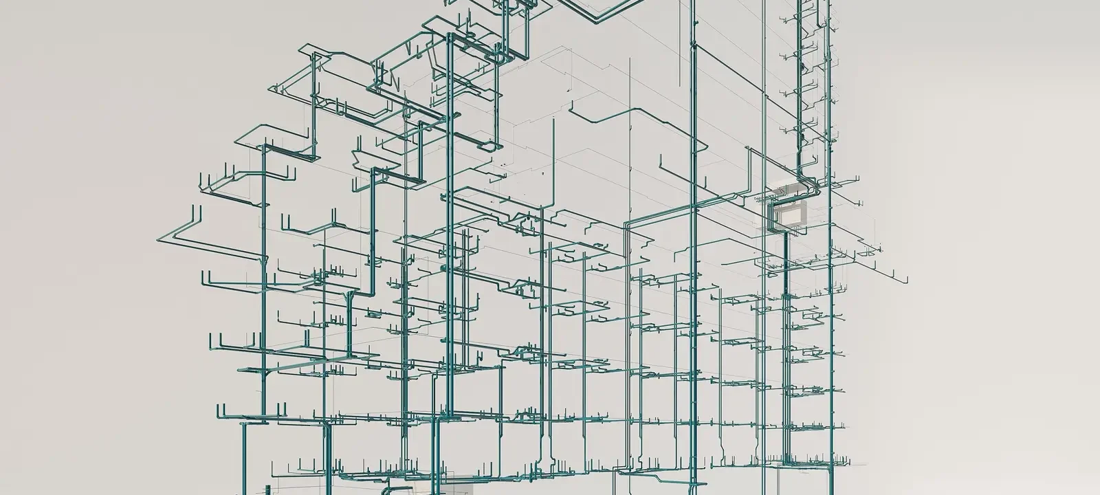 Modelo BIM de especialidades MEP con detección de interferencias
