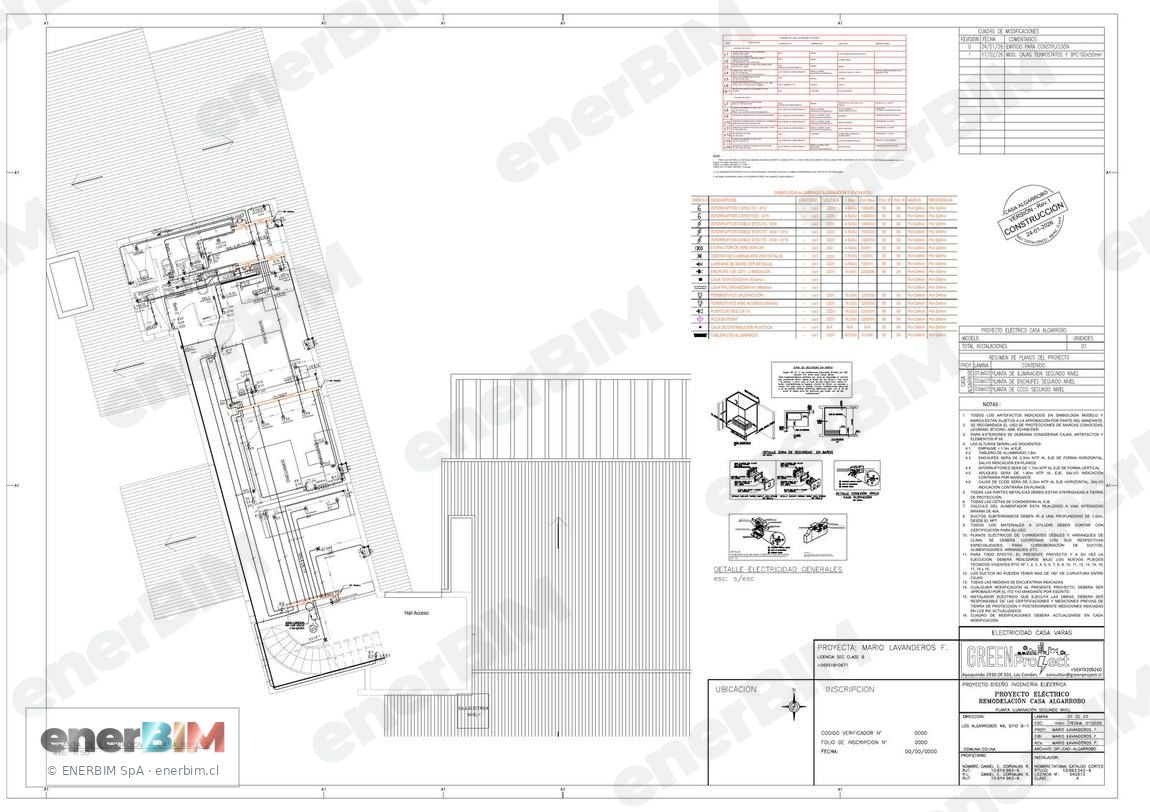 Proyecto de iluminación — vivienda asociada